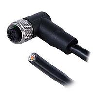 Same Sky (formerly CUI Devices) CDM1257-04D-01FRA-5M-67 Sensor Cables / Actuator Cables Angled,Shielded,D-Code 4PIN ,Screw Copper alloy,PVC 5.0M