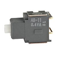 NKK Switches AB11CH Sealed SPST OFF-(ON) RIGHT ANGL PC .4VA