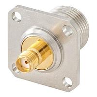 Rosenberger 32K453-K00L5 RF Adapters - Between Series SMA JK to Type N JK 4 Hole Flange Adptr