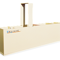 Aqualabo AQUABAC MEASURING CHANNEL FOR CIRCULAR PIPE LAYING (28 degrees, 4,4m3/h)
