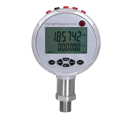 Digital pressure calibration gauge used for pressure verification and calibration tasks