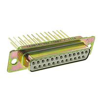 Amphenol CONEC 162A10139X Receptacle 25P DSUB SKT STRT WIRE WRAP THRU-HOLE