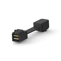 AMP Connectors - TE Connectivity 2820335-3 Mini SAS/SATA Cable Straight to Straight 4i MR 0.7 85 Ohm