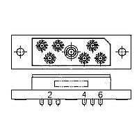 AMP Connectors - TE Connectivity 446947-1 Standard Circular Connector LGH RECT RECPT ASY,6 POS