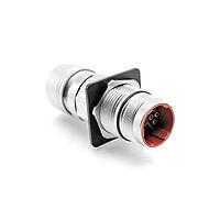 Amphenol SINE Systems MB3TNN0900-S3 Circular Metric Connectors M23 B-Series 9 Pos. Panel Con w/Strn Rlf