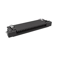 Amphenol FCI SFV19R-2STBE1HLF Board Mount 0.50mm Flex Connector, SFV-R Series, 19 Position, Top Side Contact, Side Entry Surface Mount ZIF Connector, Halogen Free, Lead Free, Gold Flash