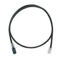 Panduit UTPKCH7BL Cat 5e Keyed Copper Patch Cord, Cat 5e, Black U
