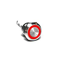 Bulgin MC25LOSRD Capacitive Touch Switches 25mm Norm Op SST Red LED