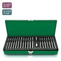 TOPTUL GAAD4002 40PCS 3/8 inch & 1/2 inch DR. Bit Set