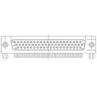 Amphenol Commercial Products 17EBH062SAM110 High Density D-Sub Connectors RA HI DENSITY 62P F #4-40 THREAD