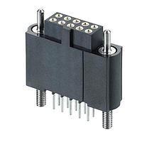 Harwin M80-4TE1005F3 Connectors 5+5 Pos. Female DIL Extended Vertical Throughboard Conn. Guide Pin