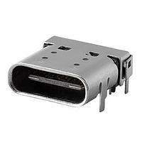 Same Sky (formerly CUI Devices) UJ32-C-H-G-SMT-TR USB Type C Connectors Type C USB 3.2 Gen 2x2 20 Gbps 20 Vac 5 A Horizontal Gold Flash Surface Mount