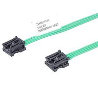 Molex 224050-1042 Discrete Wire Assembly Mini50-to-Mini50  (OTS) Cable ASSY 2mm Pitch Single Row 150mm Lgth 4 Ckt BLK