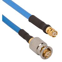 Amphenol SV Microwave FQSMP-085-FSSMP-120 RF Cable Assemblies SMP F QB to SMP Straight F 12"Cable