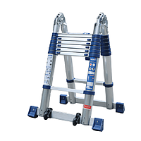 NIKAWA NK-50AI-Pri Double Retractable Aluminum Ladder (5m, 2.48m)