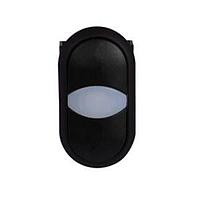 Eaton M22S-DDL-S-ETCH Double Button NON-FLSH ILL DBL PB BLK-BZL BLK TOP BLK