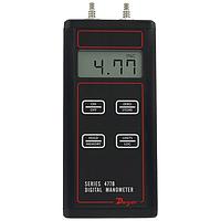 Dwyer 477B-7 Digital Manometers, 0-20 inH2O to 100 psi, ± 0.10% accuracy, backlight. (± 0.1 %, 100 psi, Compression Fitting, 1/4 in)