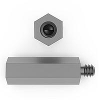 RAF Electronic Hardware 4558-832-SS Hex 1/4 Hex X 2.00 Length Hex Male-Female Standoff