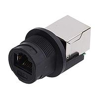 Amphenol LTW RCP-5SPFFH-TCU7001 Circular RJ, Middle Size, Plastic, 1.5A, Cat 5e, Circular, 3 Points Lock, Jack 180  (Horizontal), Receptacle, IP67 Unmated