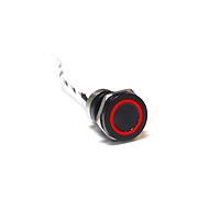 Bulgin MC19LOBRD Sealed 19mm Norm Op Al Blk Anodised Red LED