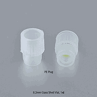 SciLab SL.Vi1182 Vial, 1.0㎖, Amber, Φ8×h40mm, with 8mm PE Plug