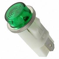 VCC 1092QC5-125VAC Indicators PMI .5in. LED 125V Tab Hi-Hat Green
