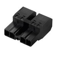 Weidmuller 1061020000 Pluggable Terminal Blocks SVF 7.62HP/02/180MF2 SN BK BX