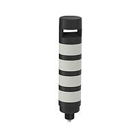 Banner Engineering TL70BGYRAPQ Modular Tower Light TL70 Tower Light; Black Housing: 4-Color Programmable Audible Indicator; Voltage: 12-30 V dc; Environmental Rating: IP50; Input: Bimodal; Colors: Blue Green Yellow Red; 8-pin M12 Integral QD
