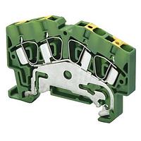 Altech AGT4/4 DIN Rail Terminal Blocks ANGULAR GRND EARTH SPRNG CLMP 42X61.5mm