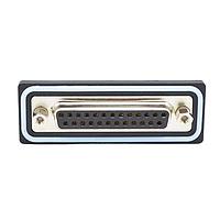 NorComp SDF-R25-213L011 Receptacle 25 pin R/A solder F flash 4-40 int thrd