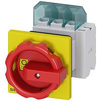 SIEMENS 3LD21541TP53 Rotary DISC SW 25A ROT HDL 1HOLE R/Y 3P AUX