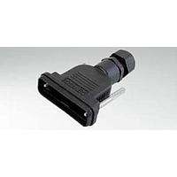 Amphenol CONEC 165X14889X Strain Relief Backshell DSUB 9-50POS IP67 STR ENTRY PLSTC HOOD