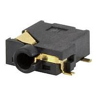 Same Sky (formerly CUI Devices) SJ1-42516-SMT-TR Phone Connectors audio jack, 2.5 mm, rt, 4 conductor, SMT, 2 switches, T&R package