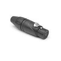 Amphenol Audio AX5FB-AU BULK Cable Connectors MTL SH 5 FEM BLK FINISH GLD PLTD