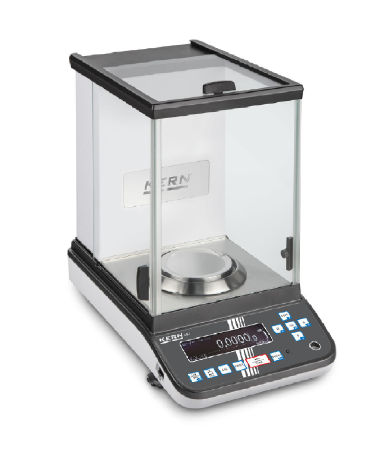 Laboratory analytical balance used for high-precision weighing