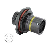 Eaton Souriau-Sunbank 8STA71005SA Connectors Jam Nut Receptacle - size 10 - 5 contacts - Female