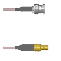 Amphenol Custom Cable Q-0K03N000R060i RF Cable Assemblies BNC-SP/SMB-SJ G316D 60I