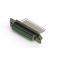 EDAC 628-M25-323-GN2 D-Sub Connectors - Standard Density Vertical Machined D-Sub Connector