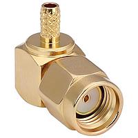 Linx Technologies - TE Connectivity CONREVSMA012-G Connectors RPSMA Male RAng Cbl End Crimp - RG-174