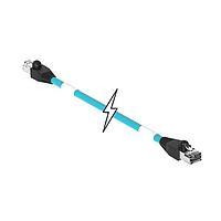 Molex 1201080607 Ethernet Cables / Networking Cables ENET RJ45/RJ45 2PR 42M TPE TEAL