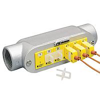 OMEGA JPCB-5-N-F Conduit Box Assemblies with Thermocouple and RTD Connectors (N, ANSI, Standard Female Thermocouple Connector)