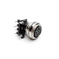 Amphenol Tuchel C091 51G008 150 2 Connectors PCB mounting female receptacle with ring nut (hex nut available upon request). Contacts included.