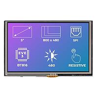 Riverdi SM-RVT50AQBNWR00 TFT LCD Displays 5.0", EVE3, no frame, RTP, air bond