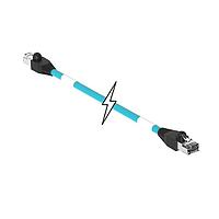 Molex 1201080441 Cat 5e ENET MMJ RJ45/RJ45  35M BLUE TPE
