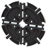 Essentra Components EFA04-10-ASS Fiber Storage Fiber Reel,Black,30MM Rad,4MM Spc