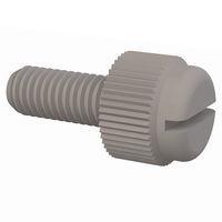 Essentra Components 50M050080T012 Slotted Thumb Slotted Thumb Screw, M5 X .8 Thread, 12mm Lg