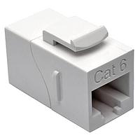 Tripp Lite N235-001-WH Modular Cat6 Strait-Thru Mod In-Line Cuplr (F/F)
