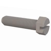 Essentra Components 012528X100 Hex Slotted Hex Slotted Screw, 1/4-28 Thread, 1 Lg