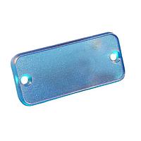 Hammond Manufacturing 1455UPLTBU Panel, End 1455U CLOSED BEZEL, TRANS BLUE