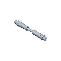 Amphenol LTW MSXS08ML-SXSML-PXA05 Sensor Cables / Actuator Cables Circular Metric Connector MPronto-12 (M12 Push Pull), X Code, Metal, 0.5A, 08 pins, Male Connector, Male Contact, Straight-to-Straight, Overmolded Double Ended, Length 500mm, IP68 Mated